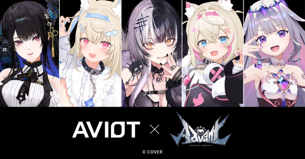 AVIOT×ホロライブ English -Advent- メンバー5人 イヤホン予約開始