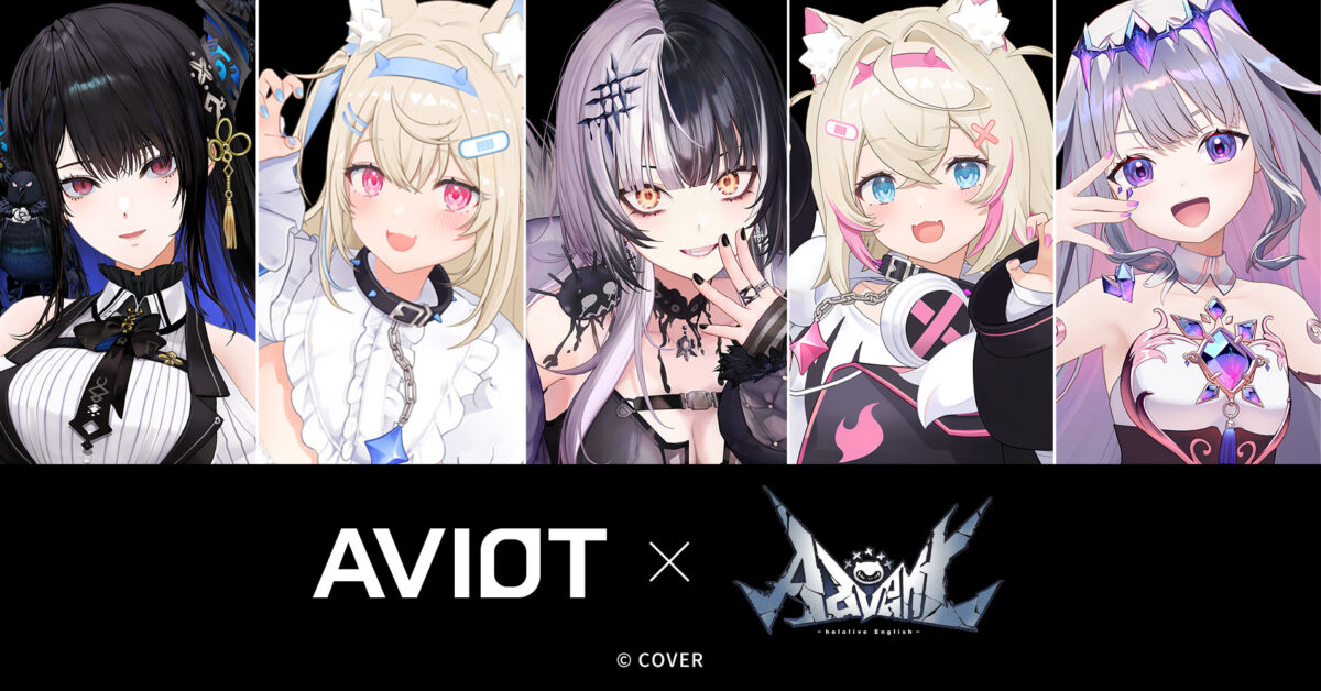 AVIOT×ホロライブ English -Advent- メンバー5人 イヤホン予約開始